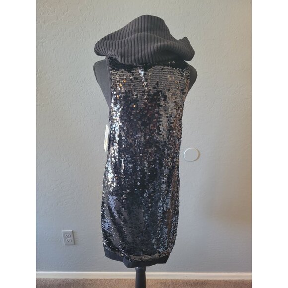 NWT Michael By Michael Kors Blue Sequins Knee Length Dress Party Wedding Preppy - Picture 8 of 14